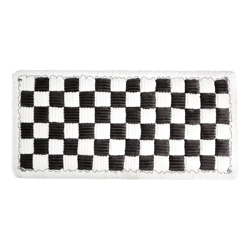 Pet Bed Mat for Car Backseat Extender Non-Slip Plaid Dog Bed Blanket for Car Back Seat Travel Pet Mat Custom Fit for Backseat Extenders and Seat Covers