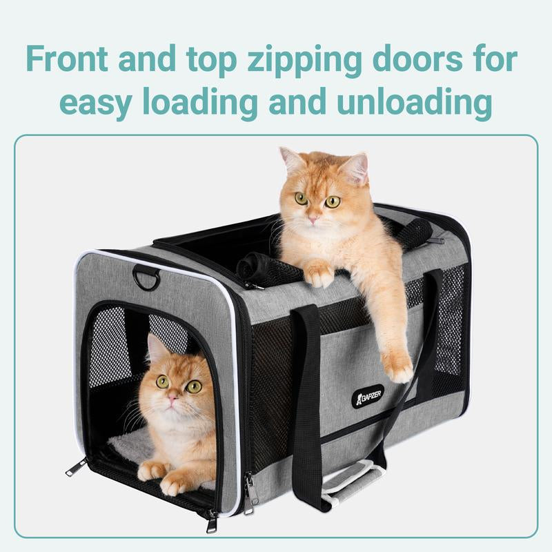 Cat Carriers Dog Carrier Pet Carrier for Small Dogs, Cats, Rabbits and Other Small Animals, Small Dog Carrier Soft Sided, Airline Approved Soft Pet Carrier,(Up to 16Lbs)