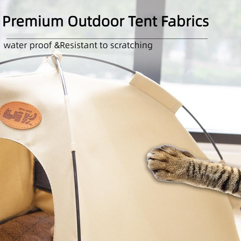 Foldable Pet Tent with Mat - Perfect for Outdoor Travel and Camping - Ideal for Cats and Dogs ,Suit for All Seasons ,The Perfect Nest for Dogs and Cats Living ,Pet Supplies