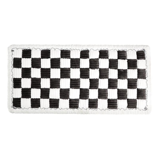 Pet Bed Mat for Car Backseat Extender Non-Slip Plaid Dog Bed Blanket for Car Back Seat Travel Pet Mat Custom Fit for Backseat Extenders and Seat Covers