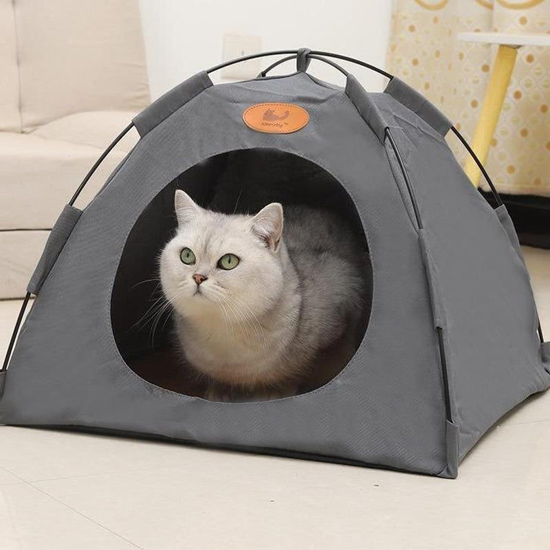 Foldable Pet Tent with Mat - Perfect for Outdoor Travel and Camping - Ideal for Cats and Dogs ,Suit for All Seasons ,The Perfect Nest for Dogs and Cats Living ,Pet Supplies